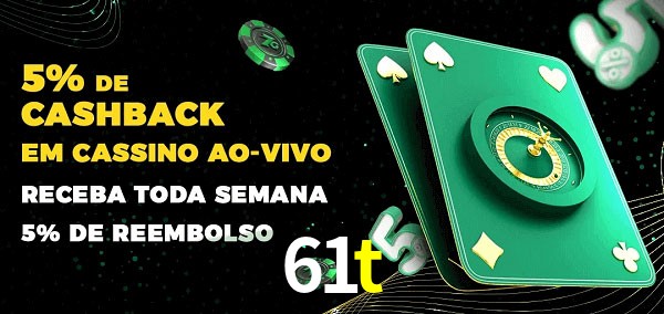 Promoções do cassino ao Vivo 61t